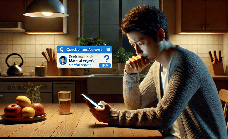知恵袋で見られる結婚後の後悔談