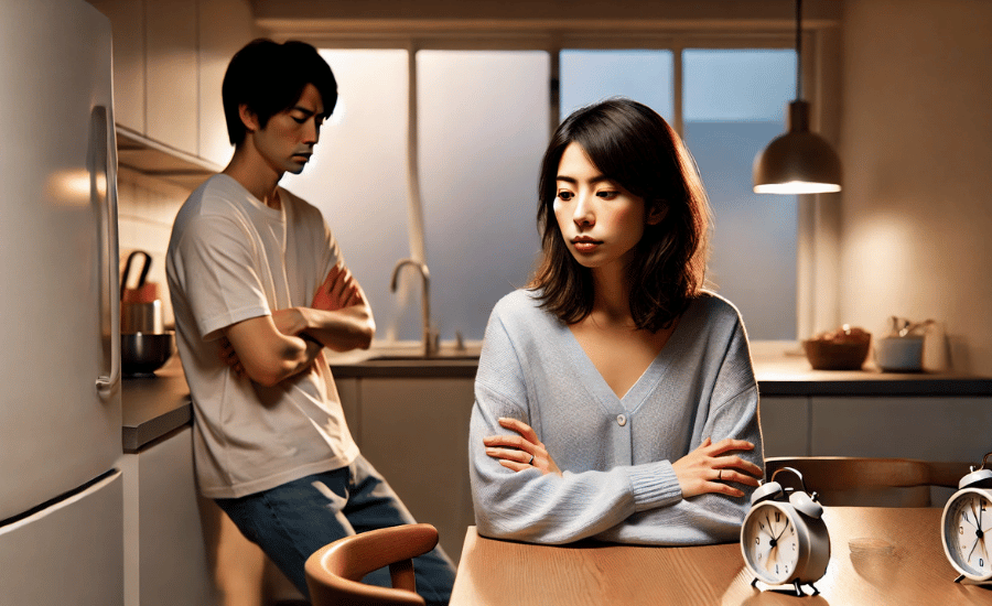 疲れた新婚夫婦が陥る初期の壁