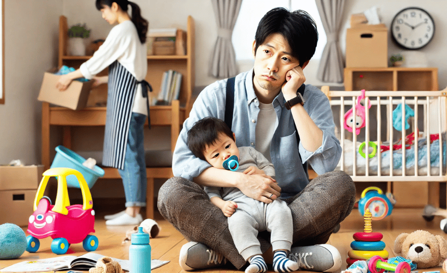 疲れたと感じる子あり夫が抱える悩み