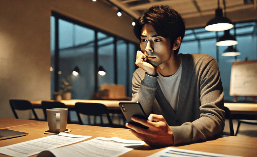 IBJ相手の返事が遅れる理由